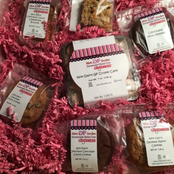 Assorted gluten-free products from Allie's GF Goodies